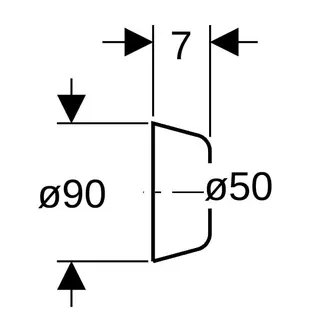 Geberit Wandrosette tief 1-teilig d50 894.094.11.1, weiß – Bild 4