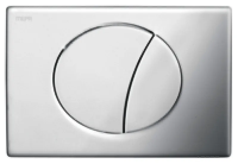 WC-Betätigungsplatte MEPA Ellipse 2-M Kunststoff Mattchrom