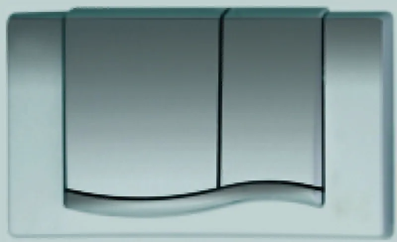 WC-Betätigungsplatte MEPA Wave 2-M Kunststoff Mattchrom