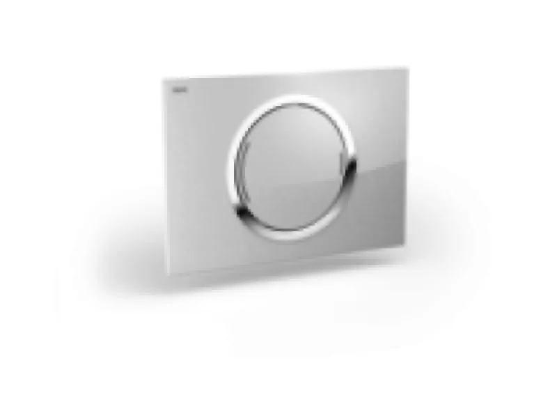 WC-Betätigungsplatte MEPA Zero 2-M Glas Weiß Teileingelassen