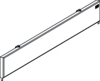 TersoWALL Abdeckblende Edelstahl 1000 mm – Bild 2