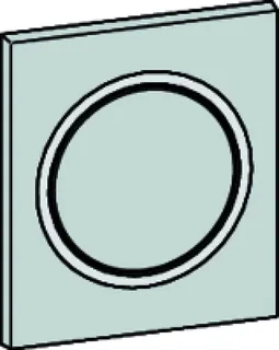 Urinal-Betätigungsplatte MEPA Zero Kunststoff Glanzchrom Frontplatte – Bild 3
