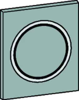 Urinal-Betätigungsplatte MEPA Zero Kunststoff Mattchrom Frontplatte – Bild 3