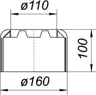 WC-Rosette 79, zweiteilig, DN 100 – Bild 3