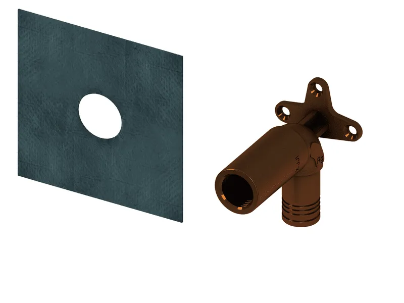 TECEprofil System-Wandscheibe TECElogo 20x1/2" lange Ausf., Siliziumbronze