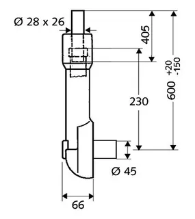 SCHELL WC-Spülrohr COMPACT II höhenverstellbar,Schwitzwasserisolierung – Bild 2