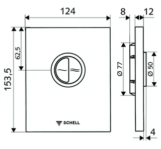 SCHELL WC-BetPl. EDITION ECO ND Niederdruck, vandalengeschützt,edelstahl – Bild 3