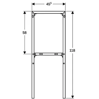 Geberit Monolith Distanzrahmen Aluminium poliert – Bild 4