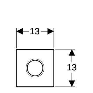 Geberit Hytronic Urinalsteuerung I/Bat. berührungslos Sigma01 hochglanz-chrom – Bild 4