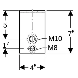 Geberit GIS Rohrhalter M8/M10 461.098.00.1 – Bild 4