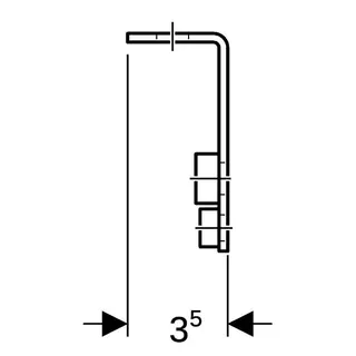 Geberit GIS Rohrhalter M8/M10 461.098.00.1 – Bild 5