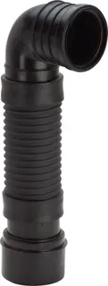 Viega WC Anschlussbogen 90 Grad 8095 in DN100x460-630mm Kunststoff schwarz