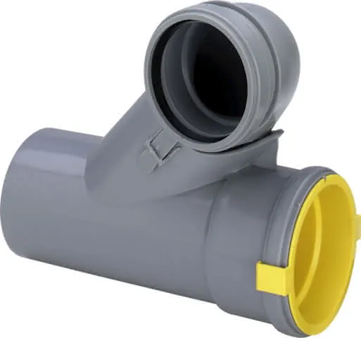 Viega Abzweig 8092 in DN100/80 Kunststoff grau