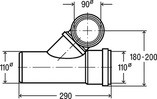 Viega Abzweig 8092 in DN100/80 Kunststoff grau – Bild 4