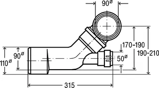 Viega Abzweig 8093 in DN100/80/50 Kunststoff schwarz – Bild 4