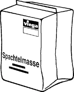 Viega Spachtelmasse 8480 in 5KG weiss – Bild 3