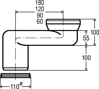 Viega Versprungbogen 8090 in DN100 Verspr. 180mm Kunststoff weiss – Bild 4