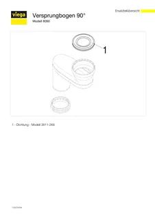 Viega Versprungbogen 8090 in DN100 Verspr. 180mm Kunststoff weiss – Bild 5