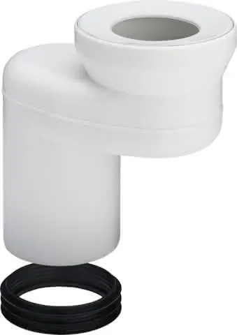 Viega Versprungbogen 8090.2 in DN100/90 Verspr., Kunststoff weiss
