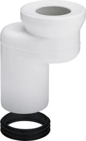 Viega Versprungbogen 8090.3 in DN100/60 Verspr., Kunststoff weiss