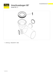 Viega WC Anschlussbogen 90 Grad 3811.3 in 50mm Kunststoff weiss – Bild 5
