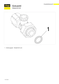 Viega Ventil 8310.28 in G5/8 x G3/8 Messing – Bild 4
