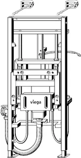 Viega Eco-Plus-Waschtisch-Element Bauhöhe 1130mm, Mod.8164.21 Nr.736903 – Bild 3