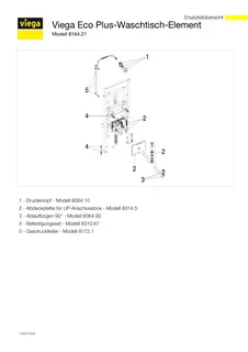 Viega Eco-Plus-Waschtisch-Element Bauhöhe 1130mm, Mod.8164.21 Nr.736903 – Bild 4