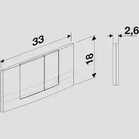 SANIT WC Betätigungsplatte für FRIABLOC Modell F 102, weiß – Bild 2