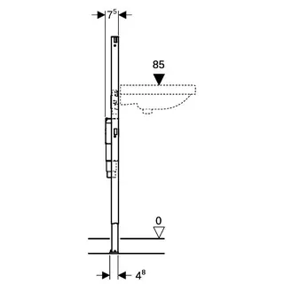 Geberit Duofix Element f.WT 112cm Stand- arm. UP-Funktionsbox m.UPS,111.556.00.1 – Bild 5