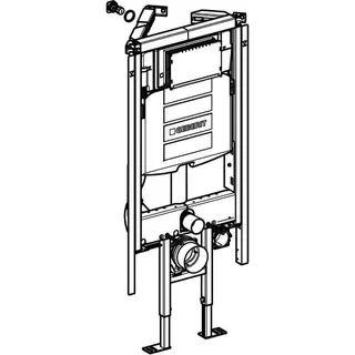 Geberit Duofix Wand-WC-Eckelement, 112cm 111.390.00.5, m.UP-Spk. UP320 – Bild 3