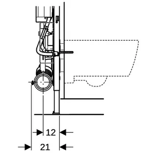 Geberit Duofix f.Wand-WC höhenverst.8cm 111.396.00.5, m.UP-Spk. UP320, 112cm – Bild 4