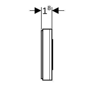 Geberit AP-Wandtaster HyTronic (Funk) zu WC-Steuerung, 241.568.00.1 – Bild 5