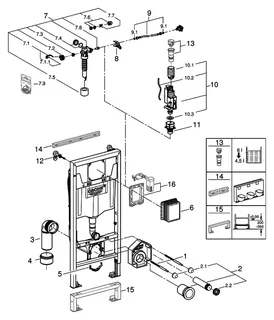 GROHE Rapid SL 39112 für Sensia Dusch-WC's BH113cm – Bild 4