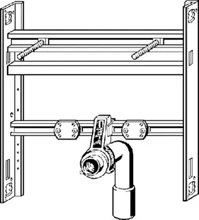 Viega Modul / Waschtisch Steptec 8055.4 in 430mm Stahl verzinkt – Bild 3