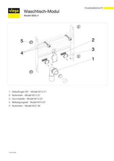 Viega Modul / Waschtisch Steptec 8055.4 in 430mm Stahl verzinkt – Bild 5
