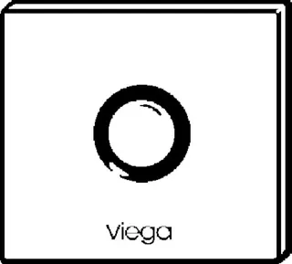 Viega Abdeckplatte 8351.8 in 150x140mm Glas klar/hellgrau – Bild 3