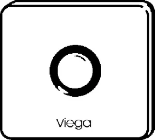 Viega Abdeckplatte 8355.8 in 150x140mm Glas klar/hellgrau – Bild 3