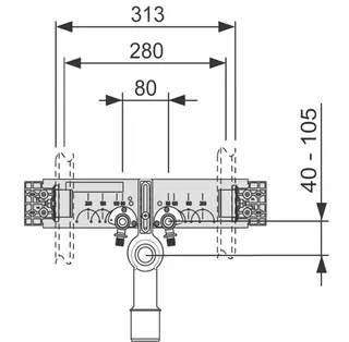 TECEprofil Anschlusseinheit für Wascht. inkl. TECEflex WS 16x1/2" Siliziumbronze – Bild 5