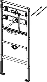TECEbase Urinalmodul m. Spülergehäuse U1 BH 1120 mm – Bild 3