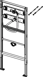 TECEbase Urinalmodul m. Spülergehäuse U1 BH 1120 mm – Bild 4