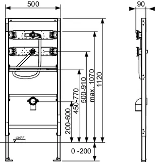 TECEbase Urinalmodul m. Spülergehäuse U1 BH 1120 mm – Bild 5