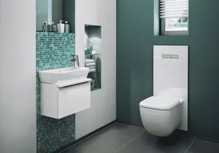 TECElux WC-Glasplatte Standard-WC, Glas weiß glänzend – Bild 2