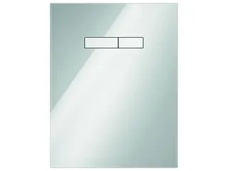 TECElux Betätigungsglasplatte manuell Glas weiß glänzend, Tasten weiß glänzend