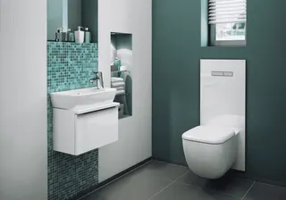 TECElux Betätigungsglasplatte manuell Glas weiß glänzend, Tasten weiß glänzend – Bild 3