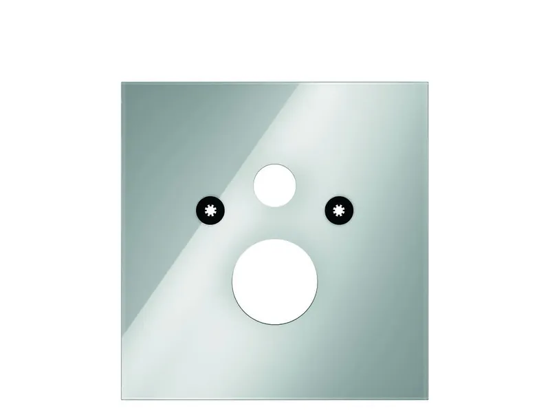 TECElux WC-Glasplatte Standard-WC, Glas weiß glänzend