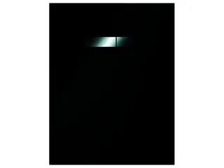 TECElux Betätigungsglasplatte manuell Glas schwarz glzd., Tasten Chrom glzd.