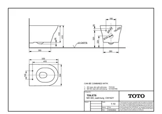 TOTO MH Wand-WC CW162Y tief 39,2x52,6x31cm weiß – Bild 4