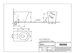 TOTO MH Stand-WC CW163Y tief, Back-to- wall 39x62,4x41cm weiß – Bild 4