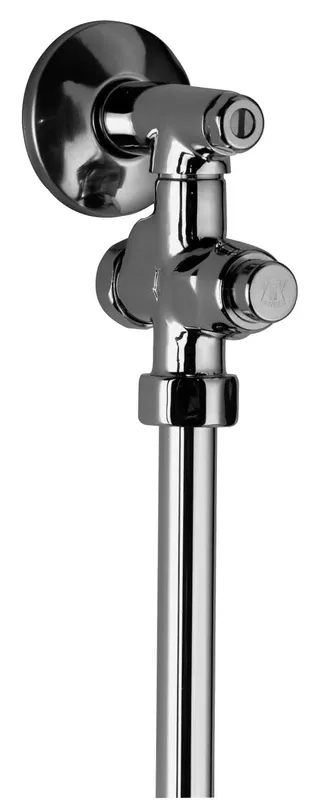 Urinal-Druckspüler 1/2" VA, Rohr 130mm